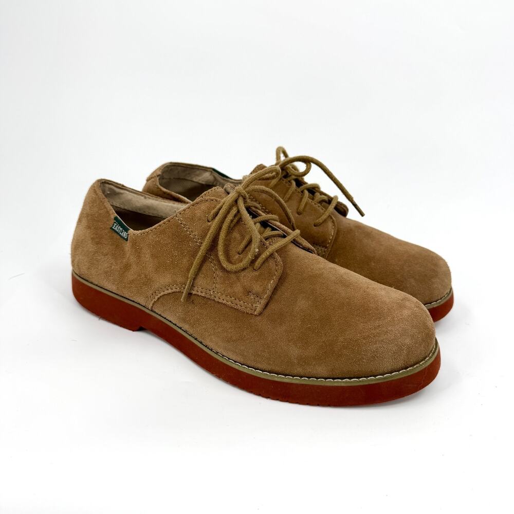 Vintage Y2K Eastland Brown Suede Leather Lace-Up Oxfords